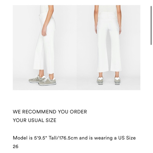 NWT FRAME DENIM LE JANE HI-RISE STRAIGHT FIT SIZE 30 IN BLANC - Picture 12 of 14